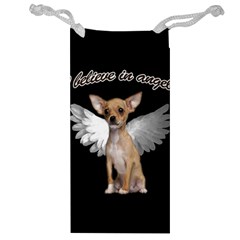 Angel Chihuahua Jewelry Bag by Valentinaart