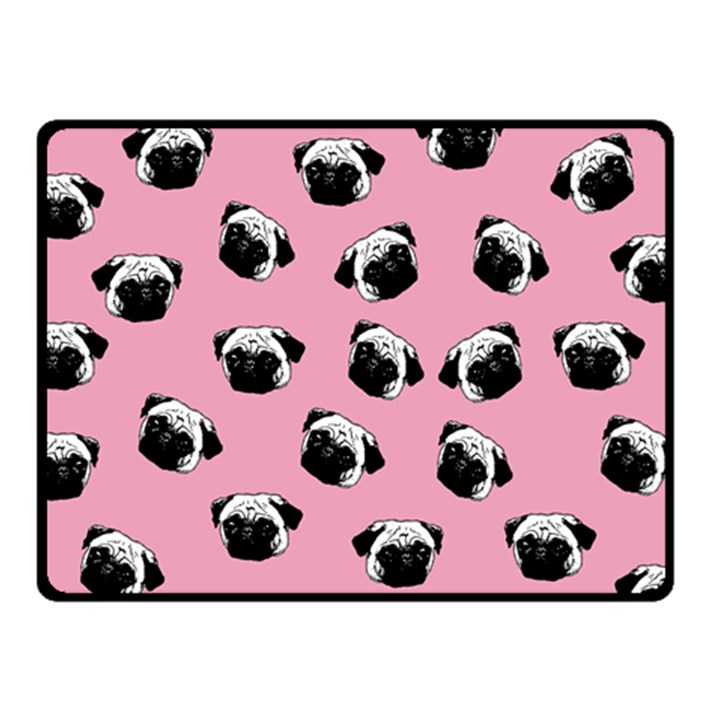 Pug dog pattern Fleece Blanket (Small)