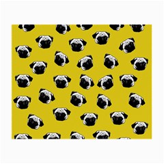 Pug Dog Pattern Small Glasses Cloth (2-side) by Valentinaart