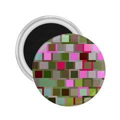 Color Square Tiles Random Effect 2 25  Magnets by Nexatart