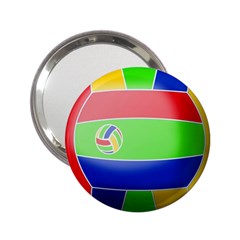 Balloon Volleyball Ball Sport 2 25  Handbag Mirrors by Nexatart