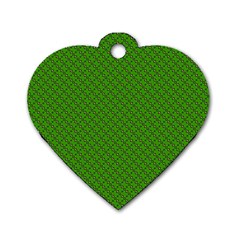 Paper Pattern Green Scrapbooking Dog Tag Heart (two Sides) by Nexatart
