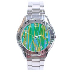 Pattern Stainless Steel Analogue Watch by Valentinaart