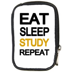 Eat Sleep Study Repeat Compact Camera Cases by Valentinaart