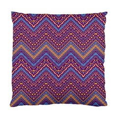 Colorful Ethnic Background With Zig Zag Pattern Design Standard Cushion Case (two Sides) by TastefulDesigns