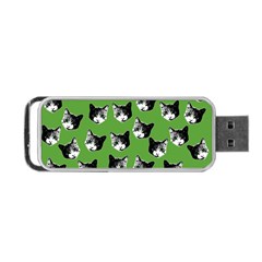 Cat Pattern Portable Usb Flash (two Sides) by Valentinaart