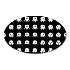 Emoji Baby Vampires Pattern Oval Magnet by dflcprints