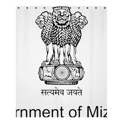 Seal Of Indian State Of Mizoram Shower Curtain 60  X 72  (medium)  by abbeyz71