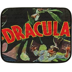 Dracula Double Sided Fleece Blanket (mini)  by Valentinaart