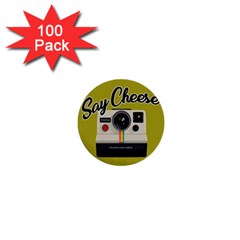 Say Cheese 1  Mini Buttons (100 Pack)  by Valentinaart