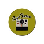 Say Cheese Rubber Coaster (Round) 