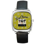 Say Cheese Square Metal Watch