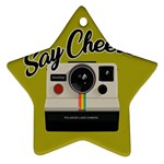 Say Cheese Star Ornament (Two Sides)