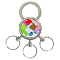 Painted Shapes            3-ring Key Chain by LalyLauraFLM