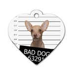 Bad dog Dog Tag Heart (One Side)