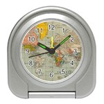 Vintage World Map Travel Alarm Clocks
