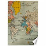 Vintage World Map Canvas 20  x 30  