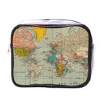 Vintage World Map Mini Toiletries Bags