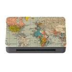 Vintage World Map Memory Card Reader with CF