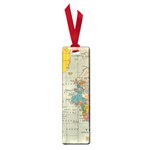 Vintage World Map Small Book Marks