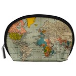 Vintage World Map Accessory Pouches (Large) 