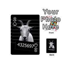 Criminal Goat  Playing Cards 54 (mini)  by Valentinaart