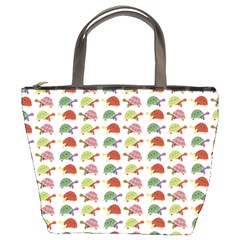 Turtle Pattern Bucket Bags by Valentinaart