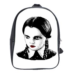 Wednesday Addams School Bags(large)  by Valentinaart