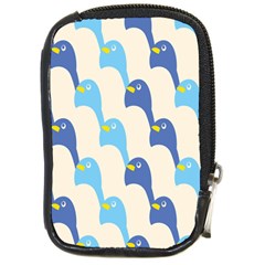 Animals Penguin Ice Blue White Cool Bird Compact Camera Cases by Mariart