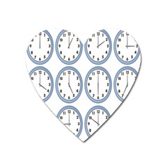 Alarm Clock Hour Circle Heart Magnet