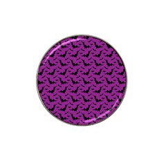 Animals Bad Black Purple Fly Hat Clip Ball Marker (4 Pack)