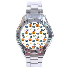 Bone House Face Dog Stainless Steel Analogue Watch by Mariart