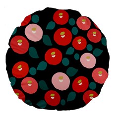 Candy Sugar Red Pink Blue Black Circle Large 18  Premium Flano Round Cushions by Mariart