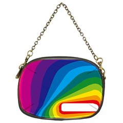 Circle Rainbow Color Hole Rasta Waves Chain Purses (two Sides)  by Mariart