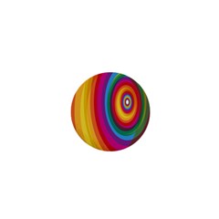 Circle Rainbow Color Hole Rasta 1  Mini Magnets