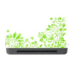 Butterfly Green Flower Floral Leaf Animals Memory Card Reader With Cf by Mariart