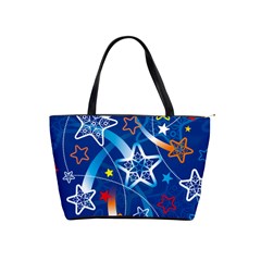 Line Star Space Blue Sky Light Rainbow Red Orange White Yellow Shoulder Handbags by Mariart