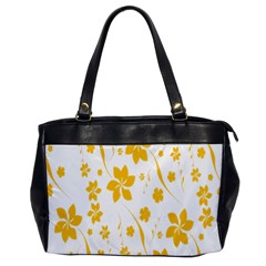 Shamrock Yellow Star Flower Floral Star Office Handbags by Mariart