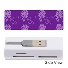 Purple Flower Rose Sunflower Memory Card Reader (stick)  by Mariart