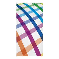 Webbing Line Color Rainbow Shower Curtain 36  X 72  (stall)  by Mariart