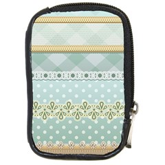 Circle Polka Plaid Triangle Gold Blue Flower Floral Star Compact Camera Cases by Mariart