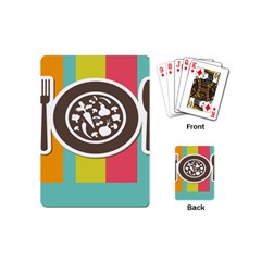 Dinerplate Tablemaner Food Fok Knife Playing Cards (mini) 