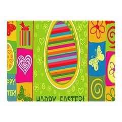 Happy Easter Butterfly Love Flower Floral Color Rainbow Double Sided Flano Blanket (mini)  by Mariart