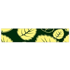 Leaf Green Yellow Flano Scarf (small) by Mariart