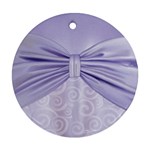 Ribbon Purple Sexy Ornament (Round)