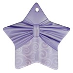 Ribbon Purple Sexy Star Ornament (Two Sides)