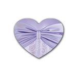 Ribbon Purple Sexy Heart Coaster (4 pack) 