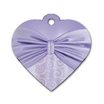 Ribbon Purple Sexy Dog Tag Heart (One Side)