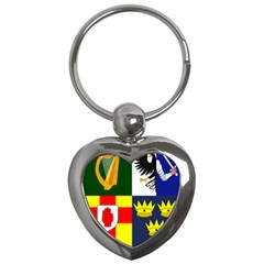 Arms Of Four Provinces Of Ireland  Key Chains (heart)  by abbeyz71