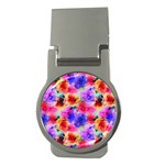 Floral Pattern Background Seamless Money Clips (Round) 